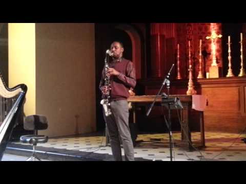 Nexus 2014 Pt 1 - Shabaka Hutchings - Bass Clarinet (5) (St Georges, London 6-03-14)