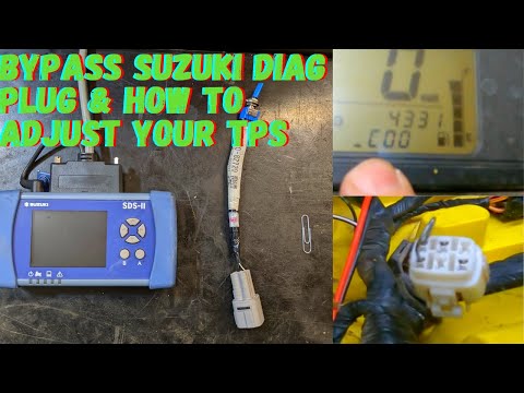 How to bypass the Suzuki Diag plug  & TPS  check/adjustment