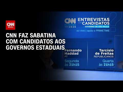 CNN anuncia sabatinas com candidatos aos governos estaduais | BASTIDORES CNN