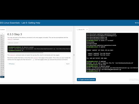 Intro to Linux || Cisco Lab 6 || Getting Help
