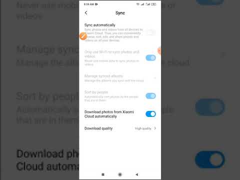 How to Gallery sync automatically setting on Xiaomi