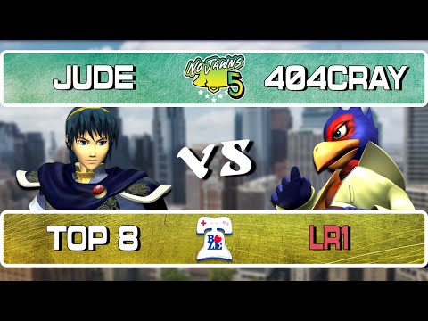 No Jawns 5: Jude (Marth) Vs. 404Cray (Falco) - Top 8 LR1