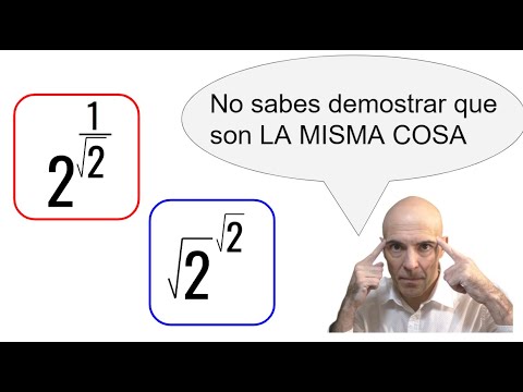 DEMUESTRA QUE ESTAS DOS POTENCIAS, CON RAÍCES CUADRADAS, SON IGUALES