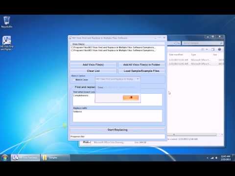 MS Visio Find and Replace In Multiple Files Software