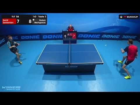 18:50 Serhii Zemiantsev - Vadym Nechyporuk 16.08.2023 TT Euro.Cup Ukraine Star. TABLE 3