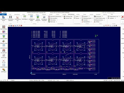 Trumpf TruMatic 3000 Fiber K09 mit PN4000 automatisch programmieren | CAD/CAM System von WiCAM