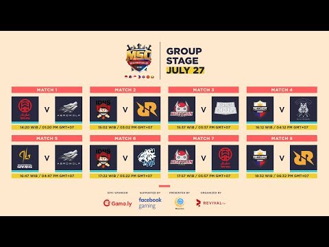 🔴LIVE MSC 2018 | DAY 1 | FULL MATCH