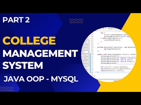 College Management System Using Java Object Oriented Programming Oop Part 2