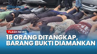 GEREBEKAN DI KAMPUNG BAHARI! 18 Orang Ditangkap, Polisi Bongkar Sarang Narkoba dan Sita Barang Bukti