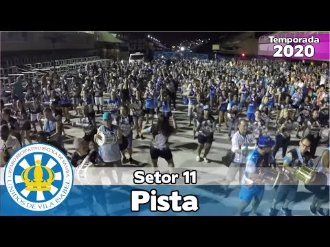 Vila Isabel 2020 - Ensaio de bateria no setor 11 - Pista - #S1120
