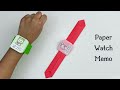 How To Make Easy Paper Watch Memo For Kids / Nursery Craft Ideas / Paper Craft Easy / KIDS crafts