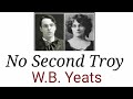 No Second Troy by W.B. Yeats in Hindi #English #literature
