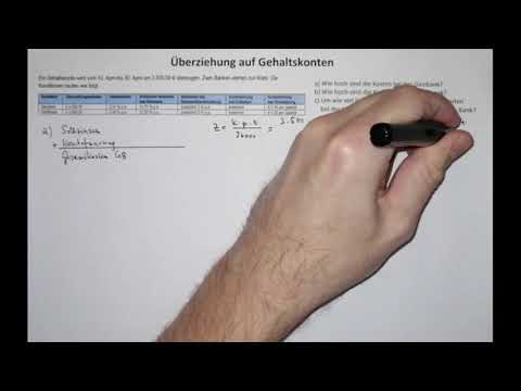 Überziehung auf Gehaltskonten