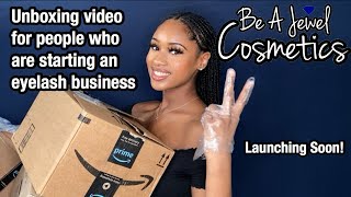 INTRODUCING BE A JEWEL COSMETICS | Unboxing Supplies That You’ll Need For An Eyelash Business | EP:1