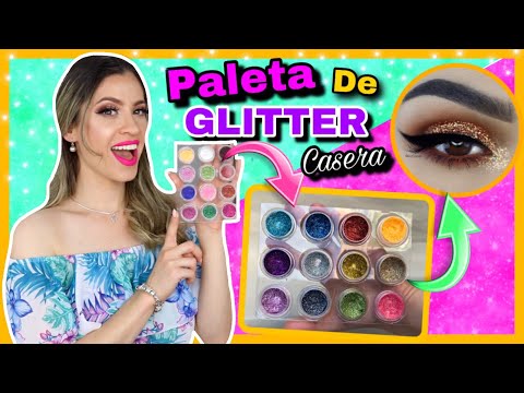 COMO HACER TU PALETA DE GLITTER PARA OJOS CASERA | PURPURINA EN GEL CASERA | NatyGloss