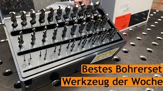 Profi Bohrerset mit praktischer Aufbewahrung, Ersatzbohrer und Einsortierhilfe | Werkzeug der Woche