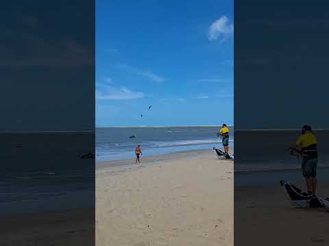 Kitesurfing in São Miguel do Gostoso, Brazil #kitesurf #brazil #saomigueldogostoso #riograndedonorte