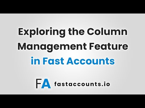 Exploring the Column Management Feature