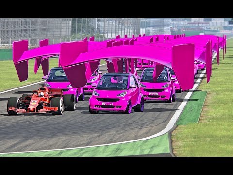 Ferrari F1 2018 vs Smart Monster -  Monza