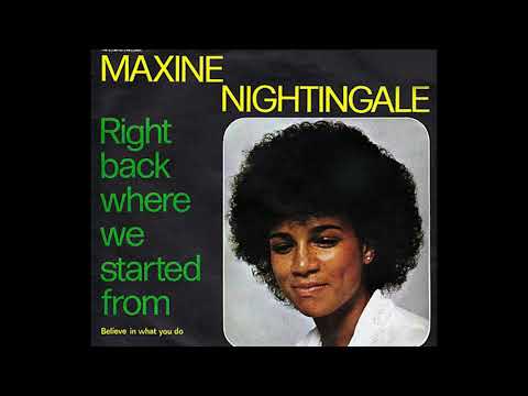 Maxine Nightingale ~ Right Back Where We Started From 1976 Disco Purrfection Version