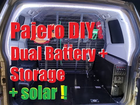 Pajero Aux battery + Solar install, and Storage Mods Part 2