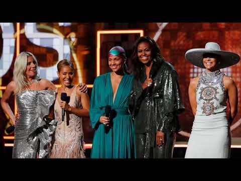 Grammys 2019 Michelle Obama makes surprise appearance alongside Alicia Keys and Lady Gaga