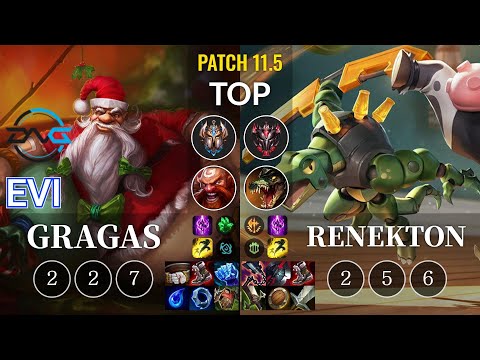 DFM Evi Gragas vs Renekton Top - KR Patch 11.5