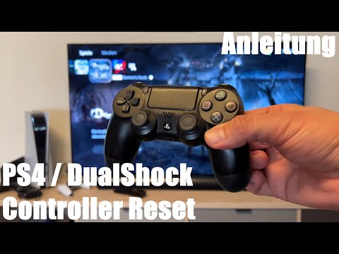 Sony DualShock 4 Controller Reset durchführen bei Funktionsstörung PS4 Controller Reset Anleitung