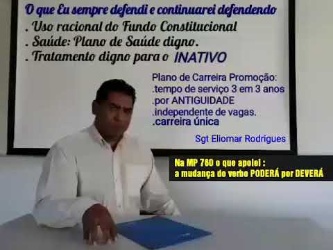 Sgt Eliomar Rodrigues a Favor da Antiguidade no acesso ao CHOAEM