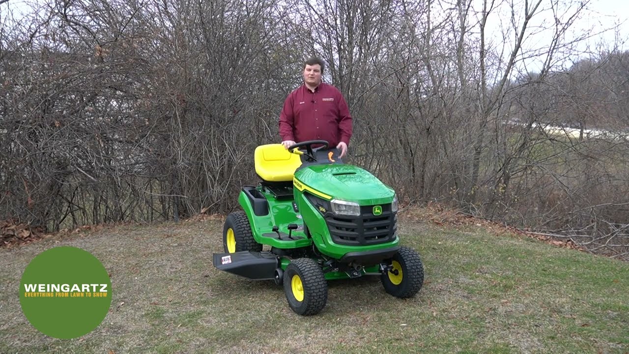 John Deere S100 Lawn Mower Operations