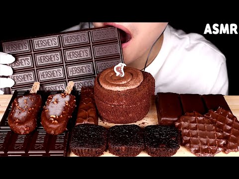 ASMR) Assemble of Chocolate Snacks&Haagendaz Ice-cream !! Delicious Dessert (MUKBANG, EATING SOUND)
