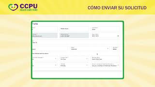 CCPU: Cómo enviar su solicitud: Paso 1: información del perfil