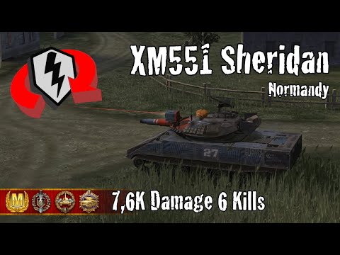 XM551 Sheridan  |  7,6K Damage 6 Kills  |  WoT Blitz Replays
