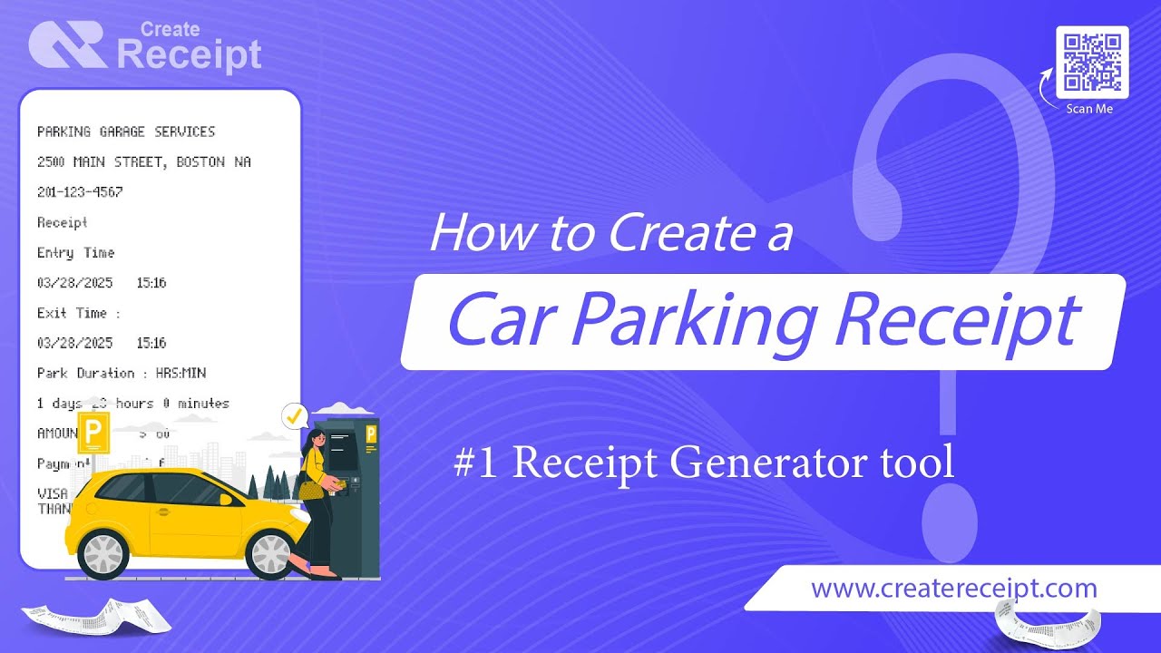 Generate a Car Parking Receipt Online | Fast & Hassle-Free 🚗🧾