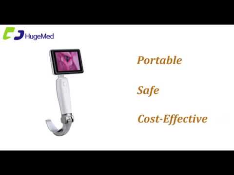  HugeMed Portable Reusable Video Laryngoscope VL3R Instruction