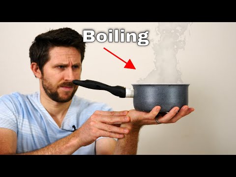 Man Demonstrates How To Boil Water By Heating It With His Bare Hands