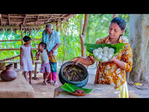 simple breakfirst with rice pudding and coconut milk rice recipe with Sour Fish Curry | mali