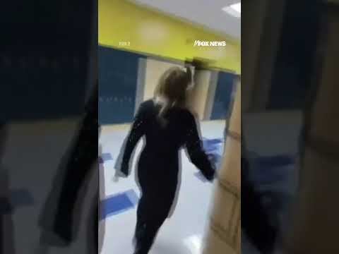 CLASSROOM CHAOS: Student chases classmate, allegedly armed with a box cutter #shorts #usa #news