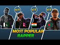 Most Popular Rappers in HIPHOP | India Vs Bangladesh Vs Pakistan Vs Nepal