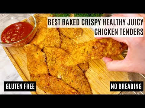 Crispy Baked Chicken Tenders (No Breading!) – Easy 20-Min Gluten-Free Recipe