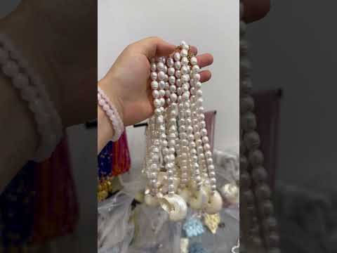 Pearl Bead & Shell Pendant Necklaces