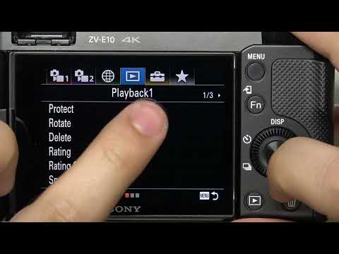 SONY ZV-E10 – How to Protect Photos from Deletion
