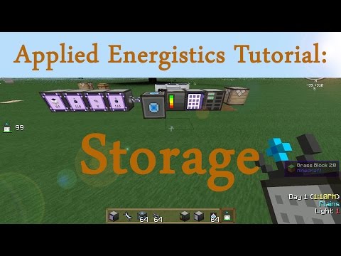 Minecraft Tutorial: Applied Energistics: Storage - Wireless, Storage Monitors, ME Drive (Deutsch)