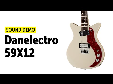 Danelectro '59X 12 String Electric Guitar ~ Ice Grey image 7