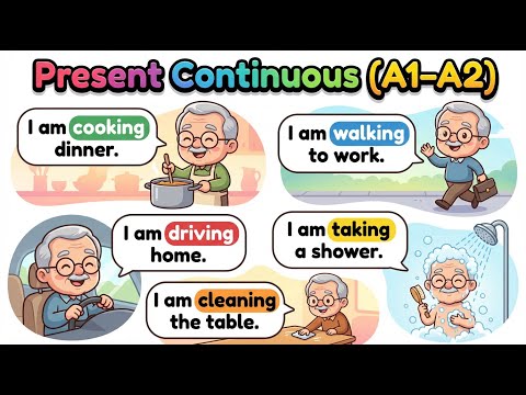 📘Learn & Speak English With Fun | Present Continuous For Beginners 💪