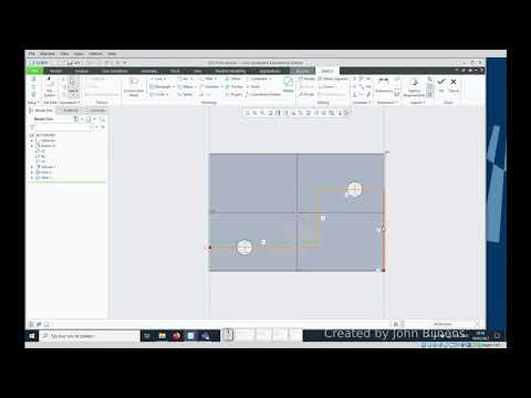 PTC Creo 7: Drawing - creating an offset section
