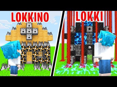 CASA SICURA di LOKKINO contro CASA TRAPPOLA di LOKKI su MINECRAFT ITA