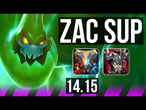 ZAC & Kai'Sa vs RELL & Zeri (SUP) | 4/1/11, 65% winrate, Rank 14 Zac | EUW Grandmaster | 14.15