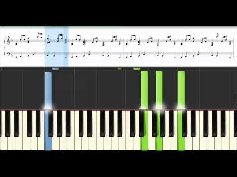 Brent Robitaille - Piano - Synthesia - Minecraft  -  Sweden -  Slow - 40% - Sheet Music - Notes - Learn to Play