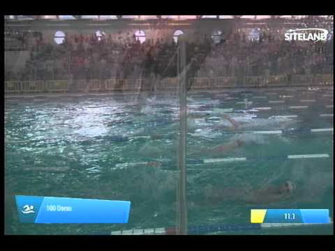 Serie 7 dei 100 Dorso  Assoluti Maschi Master - Campionati Regionali Masters 2014 di Veneto e Friul